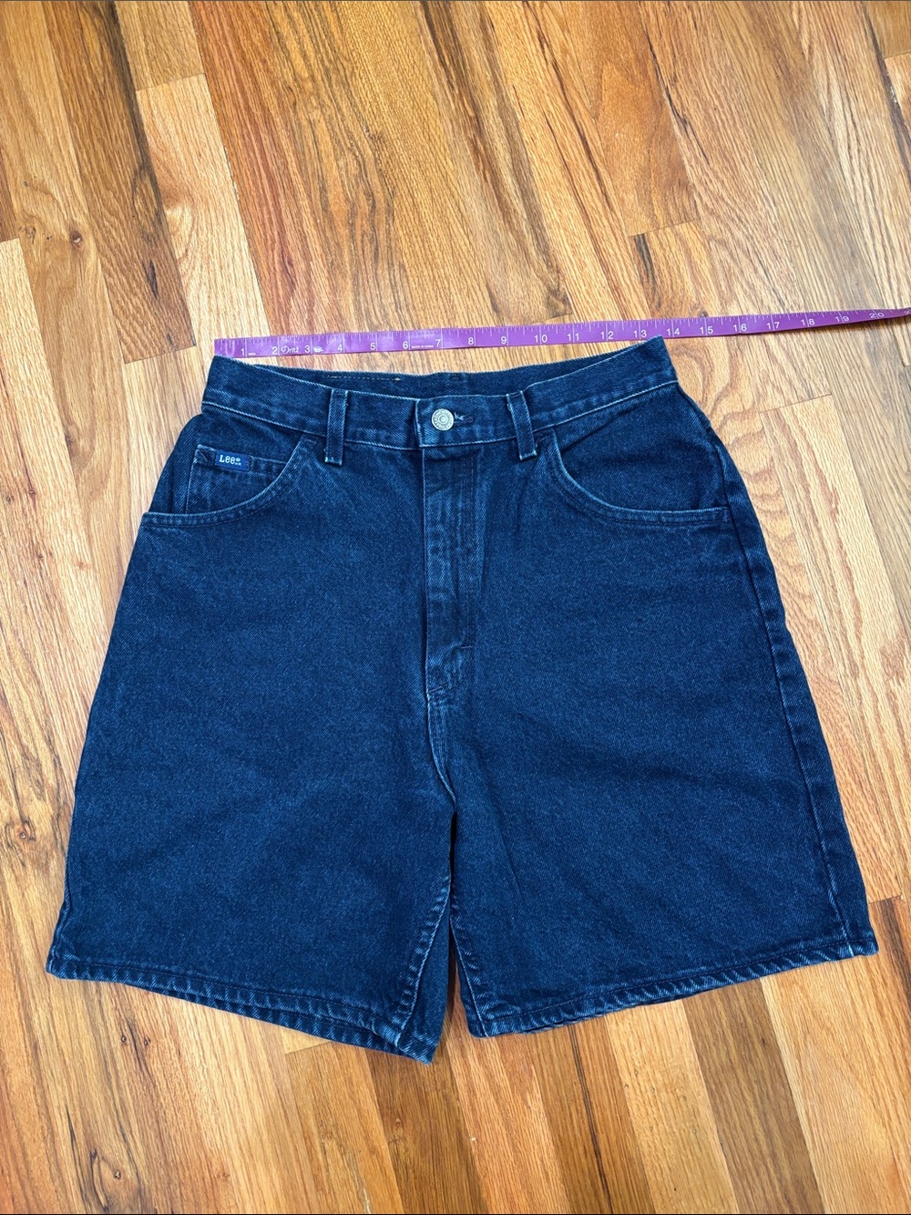 Vintage Lee Women's Dark Blue Denim Shorts